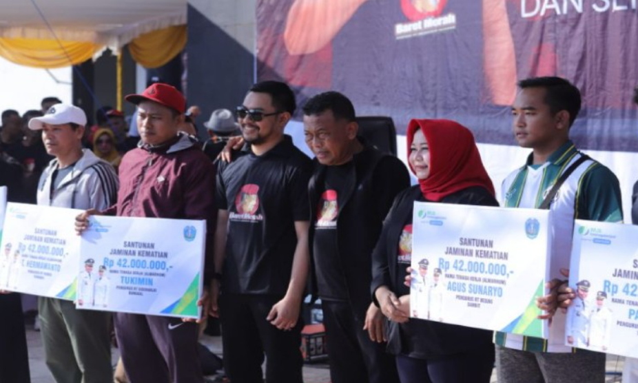 BPJS Ketenagakerjaan Bayar JKM 232 Pengurus RT di Ponorogo Rp 9,7 Miliar