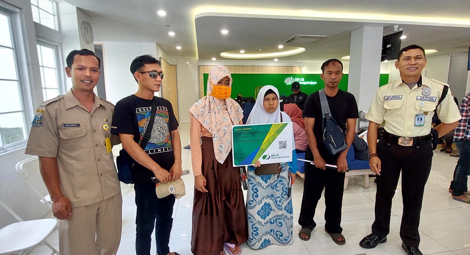 Pekerja Disabilitas Netra UPT RSBN MALANG Dapat Fasilitas BPJS Ketenagakerjaan