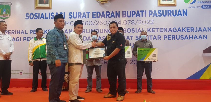 BPJAMSOSTEK Gelar Sosialisasi SE Bupati Pasuruan tentang Perlindungan Pekerja Rentan