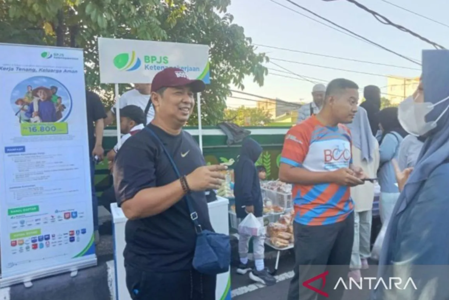 BPJS Ketenagakerjaan NTB manfaatkan hari bebas kendaraan dengan edukasi JSK