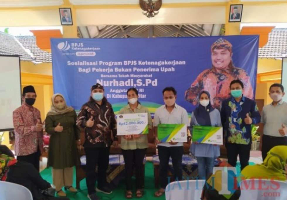 Banyak Manfaat dan Kemudahan, BPJAMSOSTEK Blitar dan Komisi IX RI Kian Gencar Sosialisasikan Program BPU