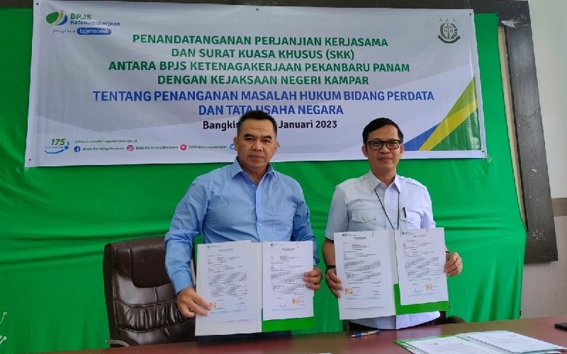 Menunggak Iuran BPJamsostek Rp286,34 Juta, 12 Perusahaan Dilaporkan ke Kejari Kampar 